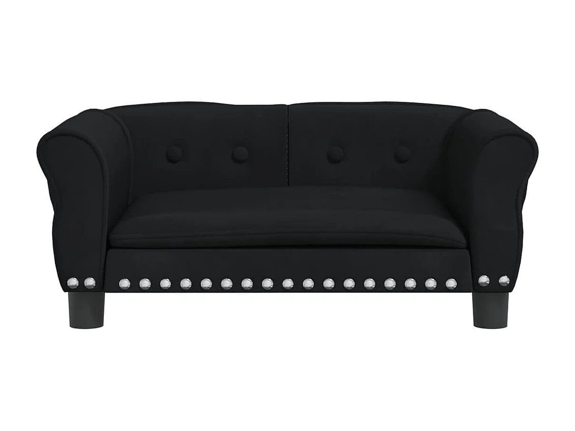 West Branch  Hondenmand 70x45x30 cm fluweel zwart