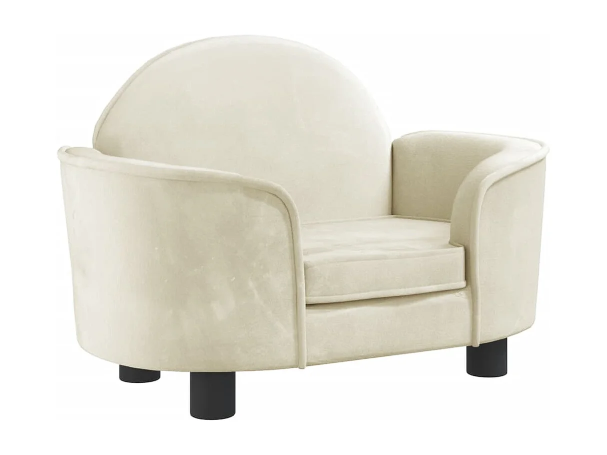 Ware Shoals  Hondenmand 66x40x45 cm fluweel crèmekleurig