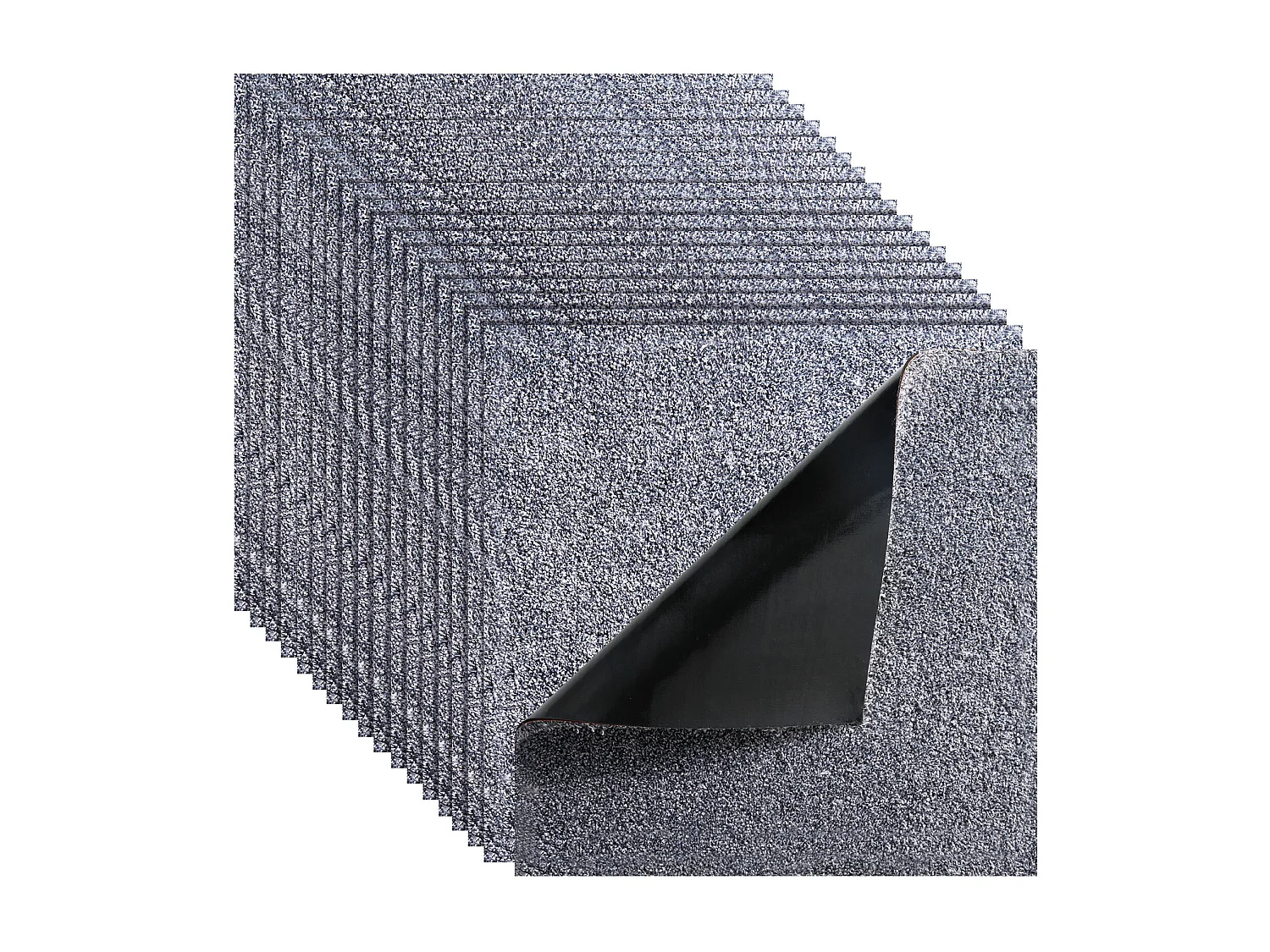 Zelfklevende Tapijttegel SucceBuy, 45,7 x 45,7 cm, Set van 10, Dekking 2 ㎡, Dikte 12 mm, Kortpolig, Zachte Modulaire Vierkante Vloerbedekking