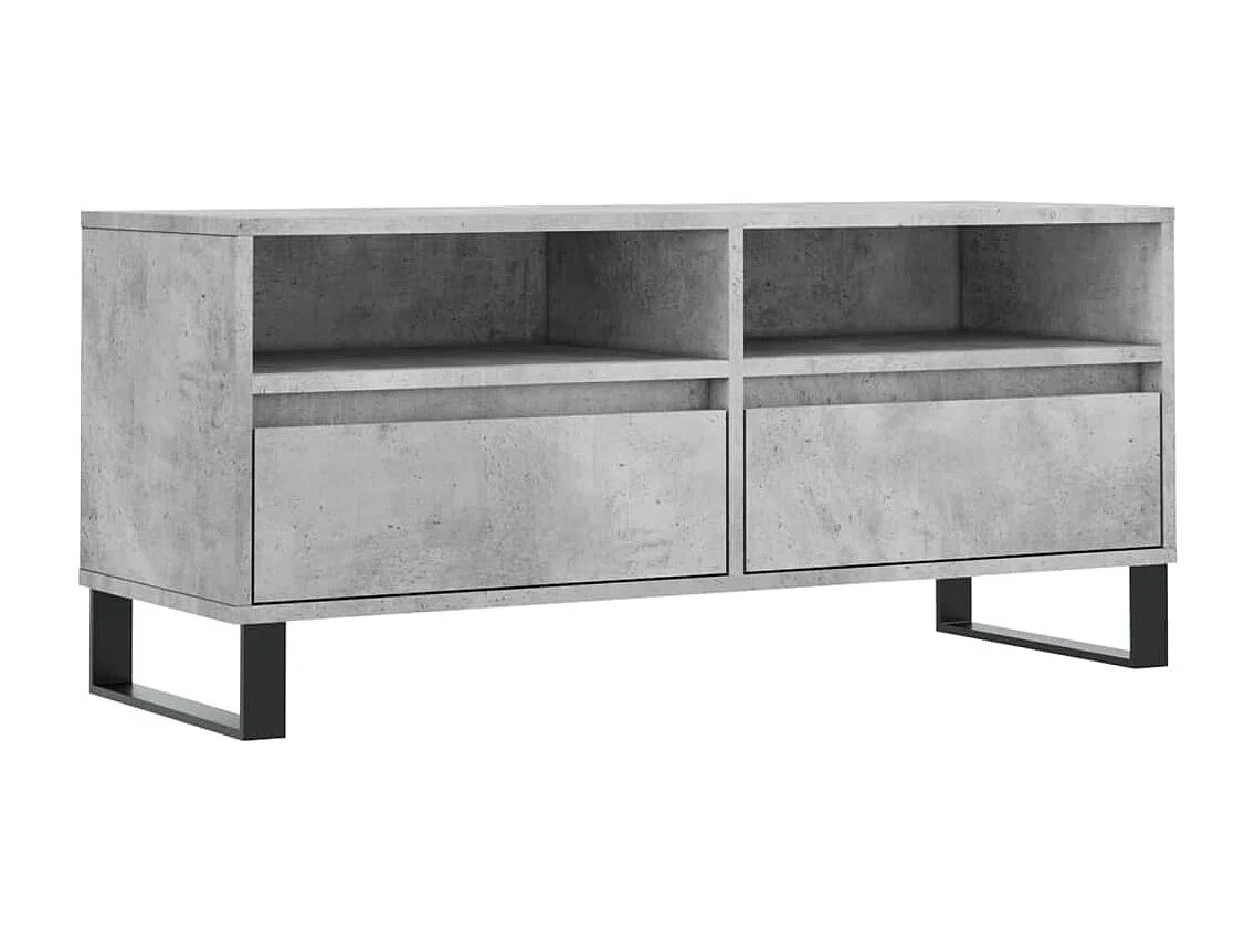 Volne  Tv-meubel 100×34,5×44,5 cm bewerkt hout betongrijs