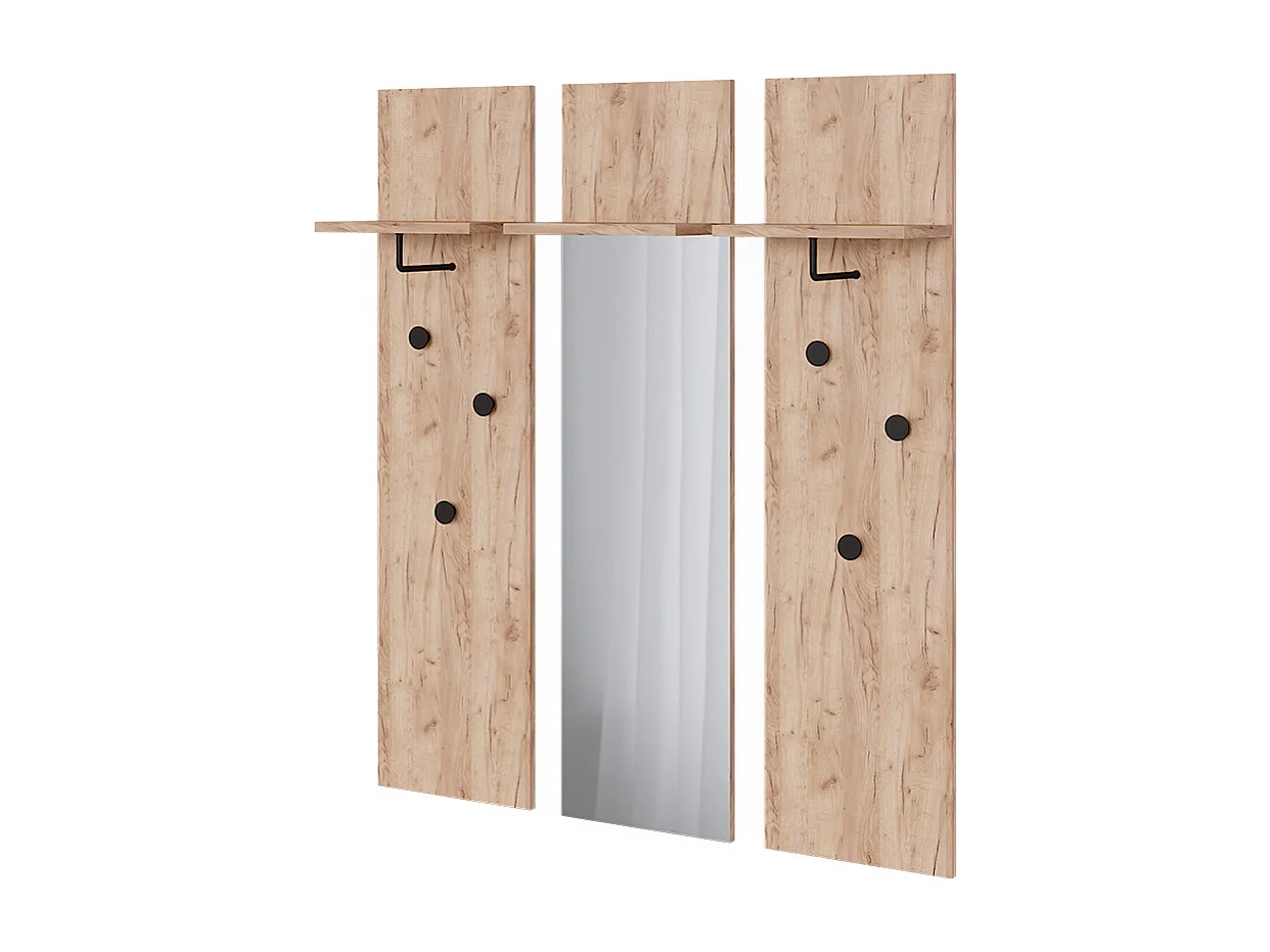 Wandgarderobe krachtige eik goud 36×21.6×135 siri