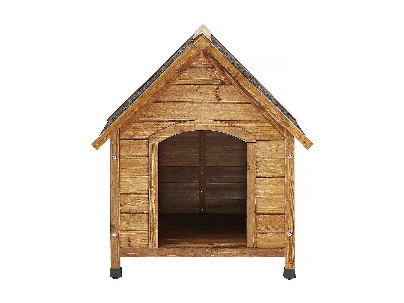 Honden huisje hout "Doggy" – 77 x 82 x 88 cm – Beige – lichtbruin