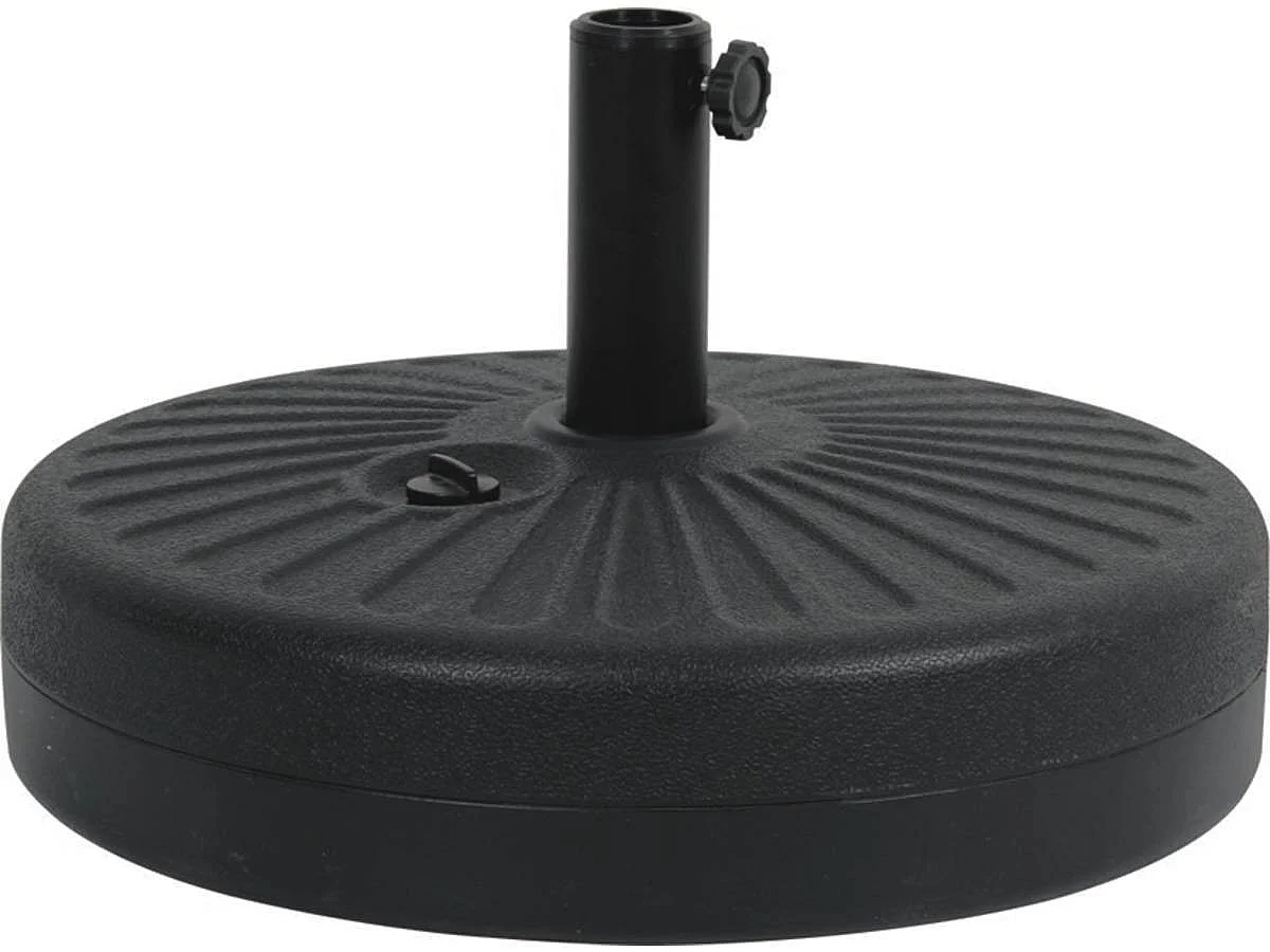 Parasolvoet rond vulbaar voor parasol tuin – Zwart