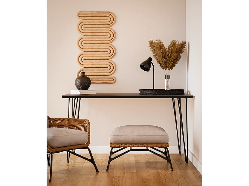 VOSS bureau 138 x 68 cm voor kantoor, studeerkamer, atelier Zwart