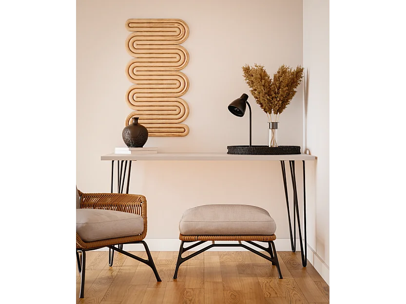 VOSS bureau 138 x 68 cm voor kantoor, studeerkamer, atelier Grijs