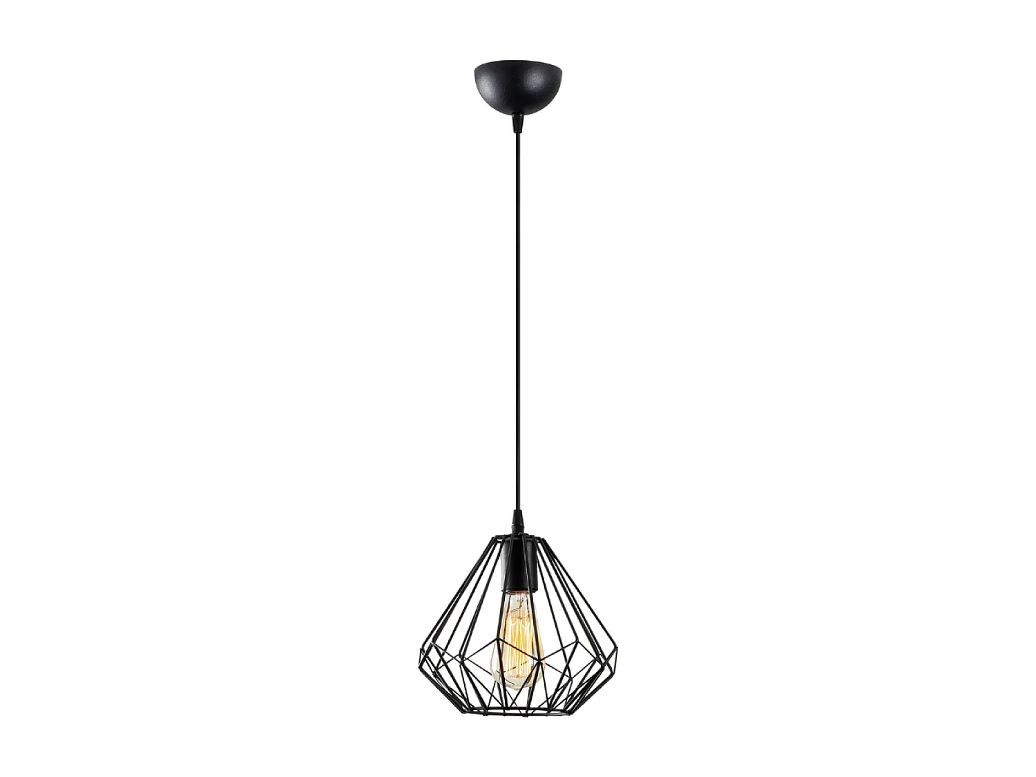 Zwarte metalen hanglamp LEA – Strak en artistiek ontwerp voor moderne interieurs