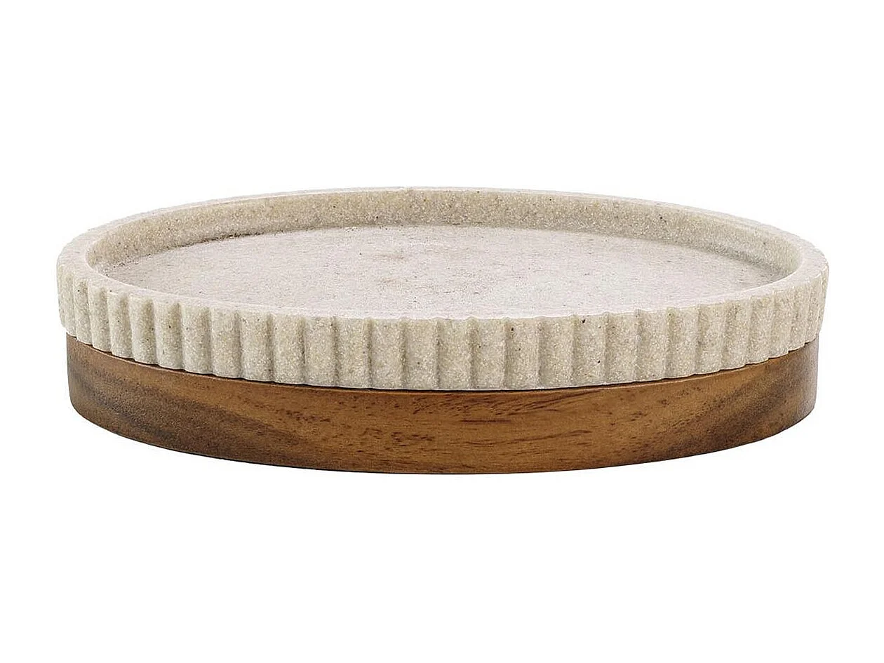 Zeepbakje Design "Niagara" 14cm Natuurlijk Acaciahout Modern en Praktisch