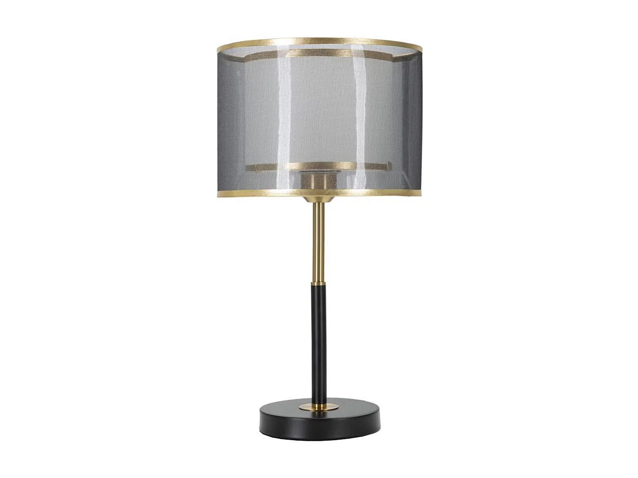 Zwarte metalen tafellamp Ø 25×48 cm