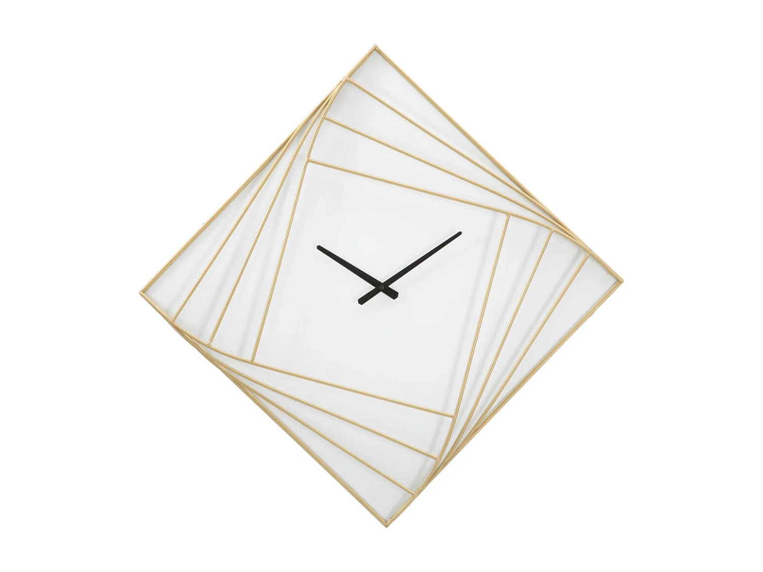 Witte metalen wandklok 85x6x85 cm