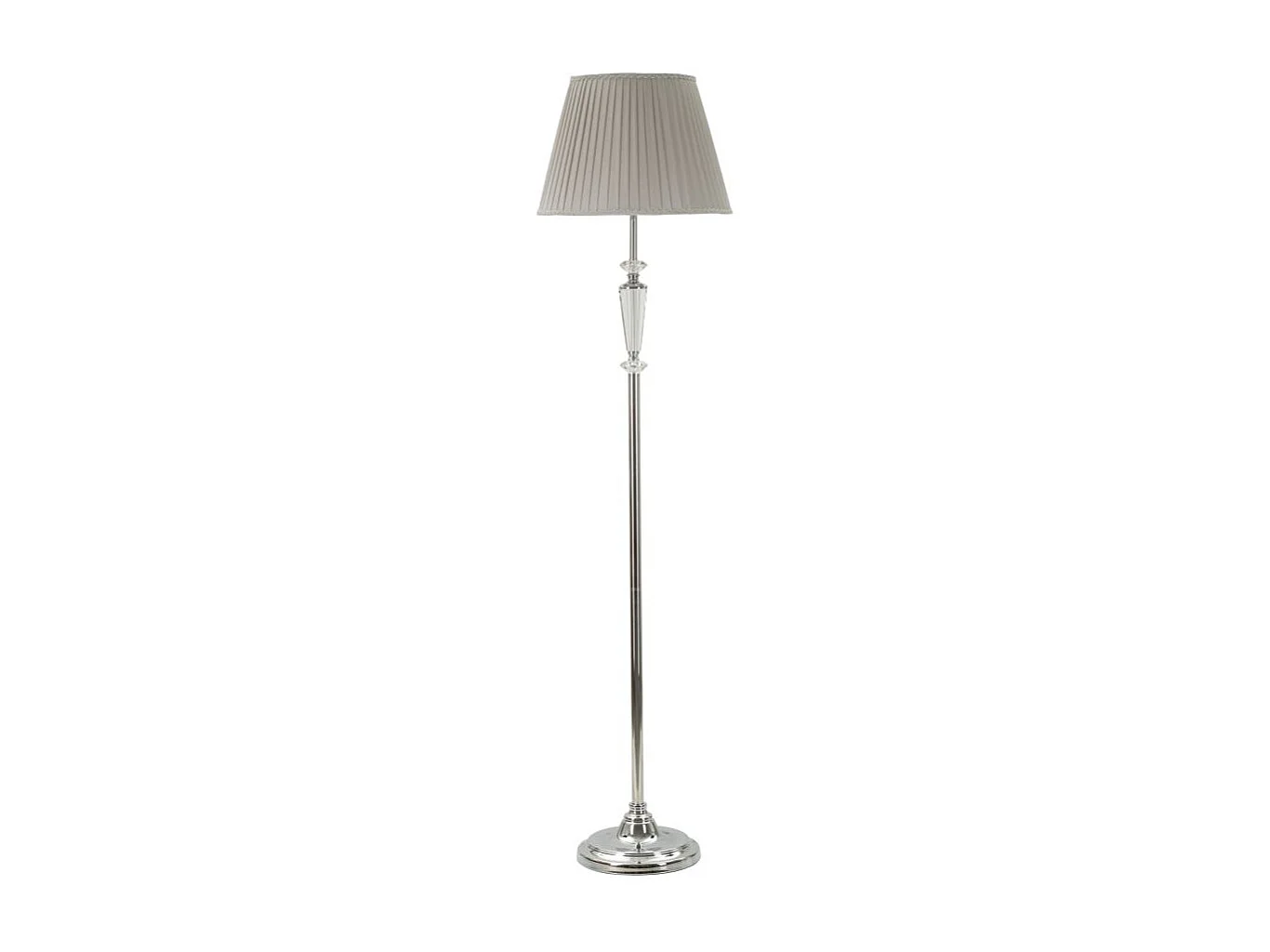 Zilveren metalen staande lamp Ø 40×164 cm