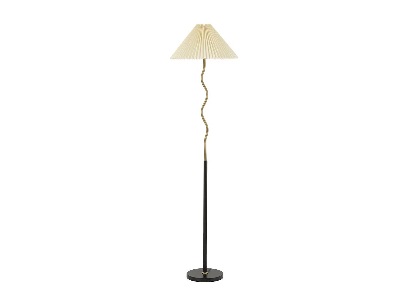 Zwarte metalen staande lamp Ø 46×172 cm