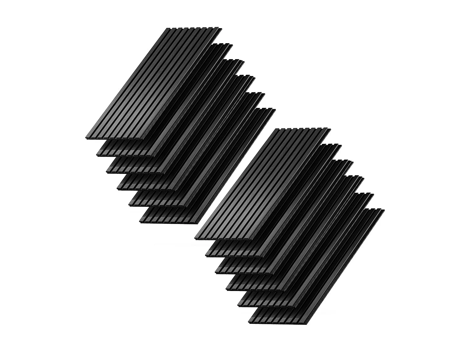 Wandpaneele schwarz 120×1.8×40 sonoa