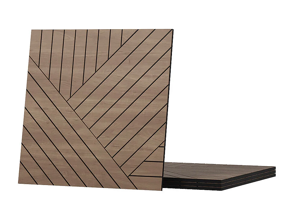 Wandpaneel eiche 52×0.8×52