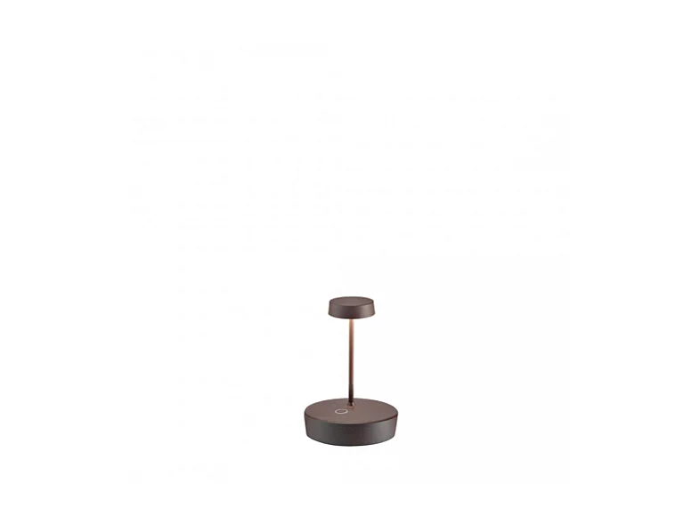 Zafferano Swap mini pro Corten oplaadbare en dimbare LED tafellamp – 2200-2700-3000K 2W Aluminium IP65