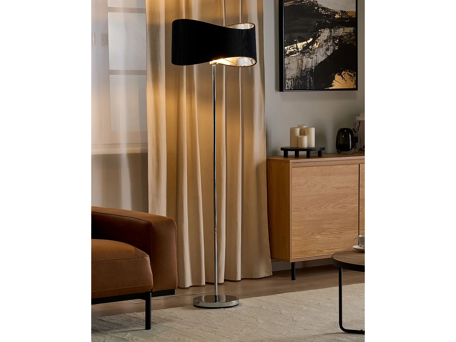 Staande lamp CALVILLO Metaal Zilver