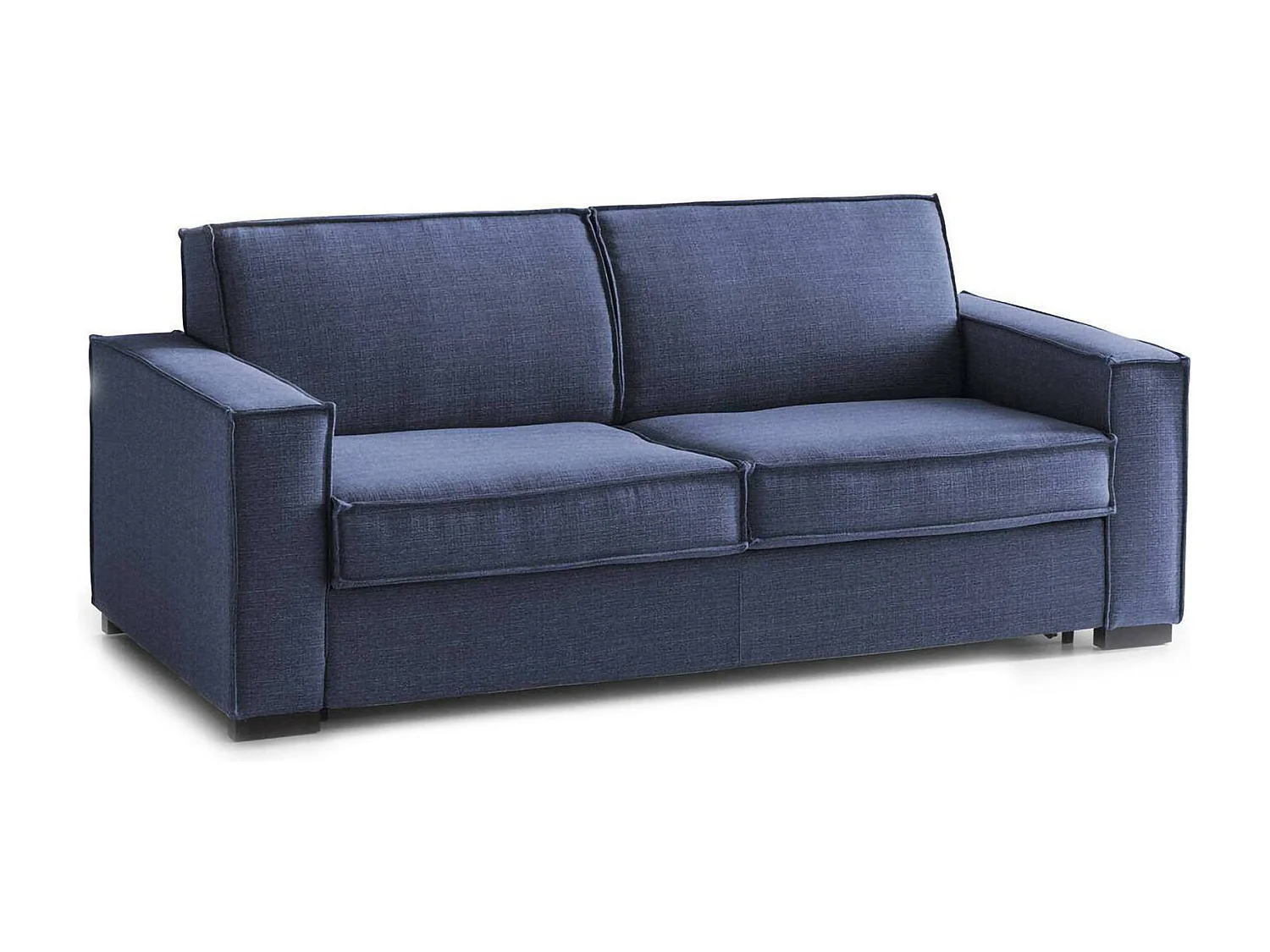 Talamo Italia Vaste Bank 3-zits Ylenia 95×220 cm blauw Afneembaar Oekotex Gecertificeerd, Wasbaar Made in Italy