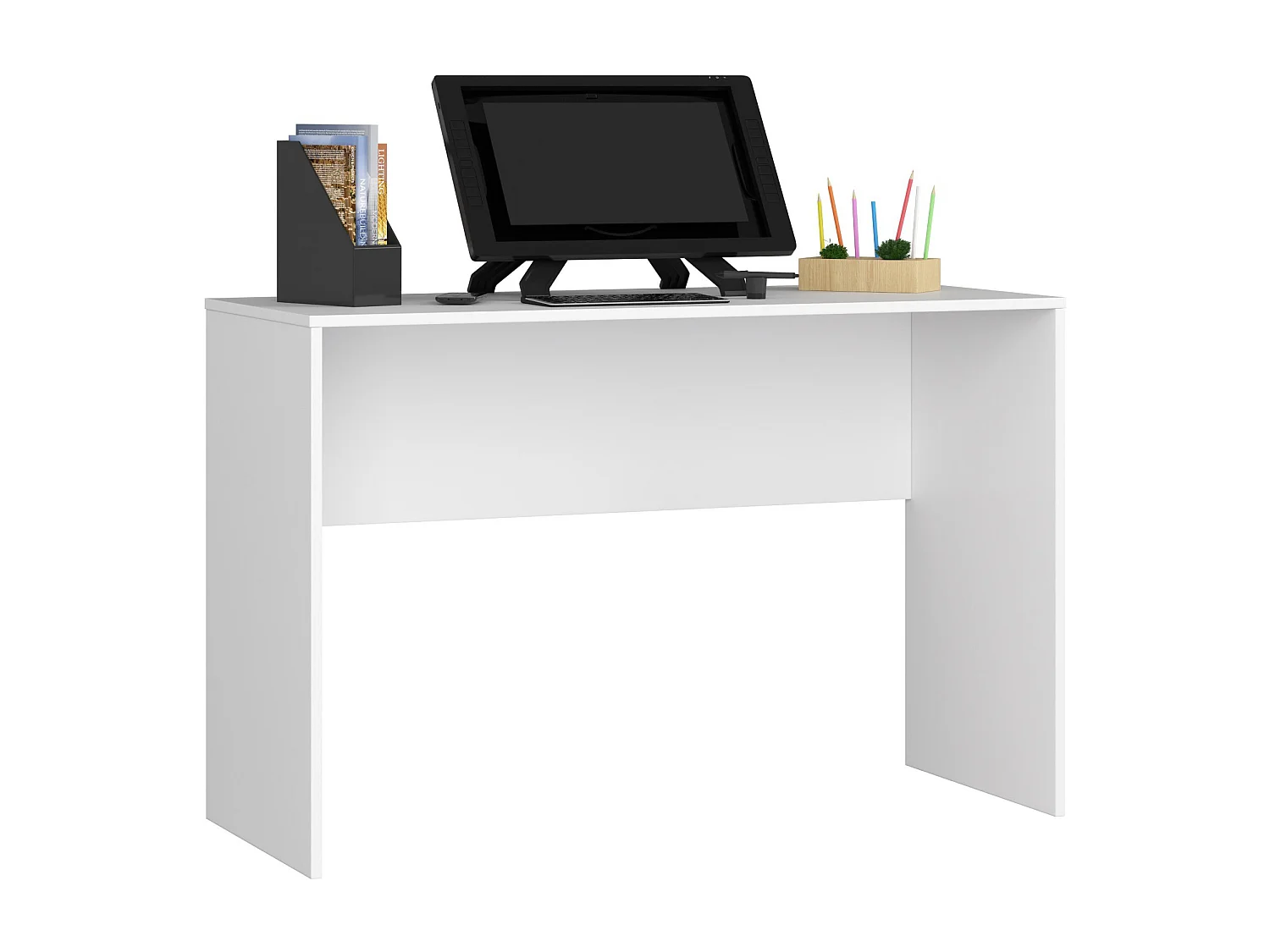 Bureau B-17 / Computerbureau / Computer Tafel / Vrijstaand Bureautafel / Wit / 120 x 79 x 50 cm