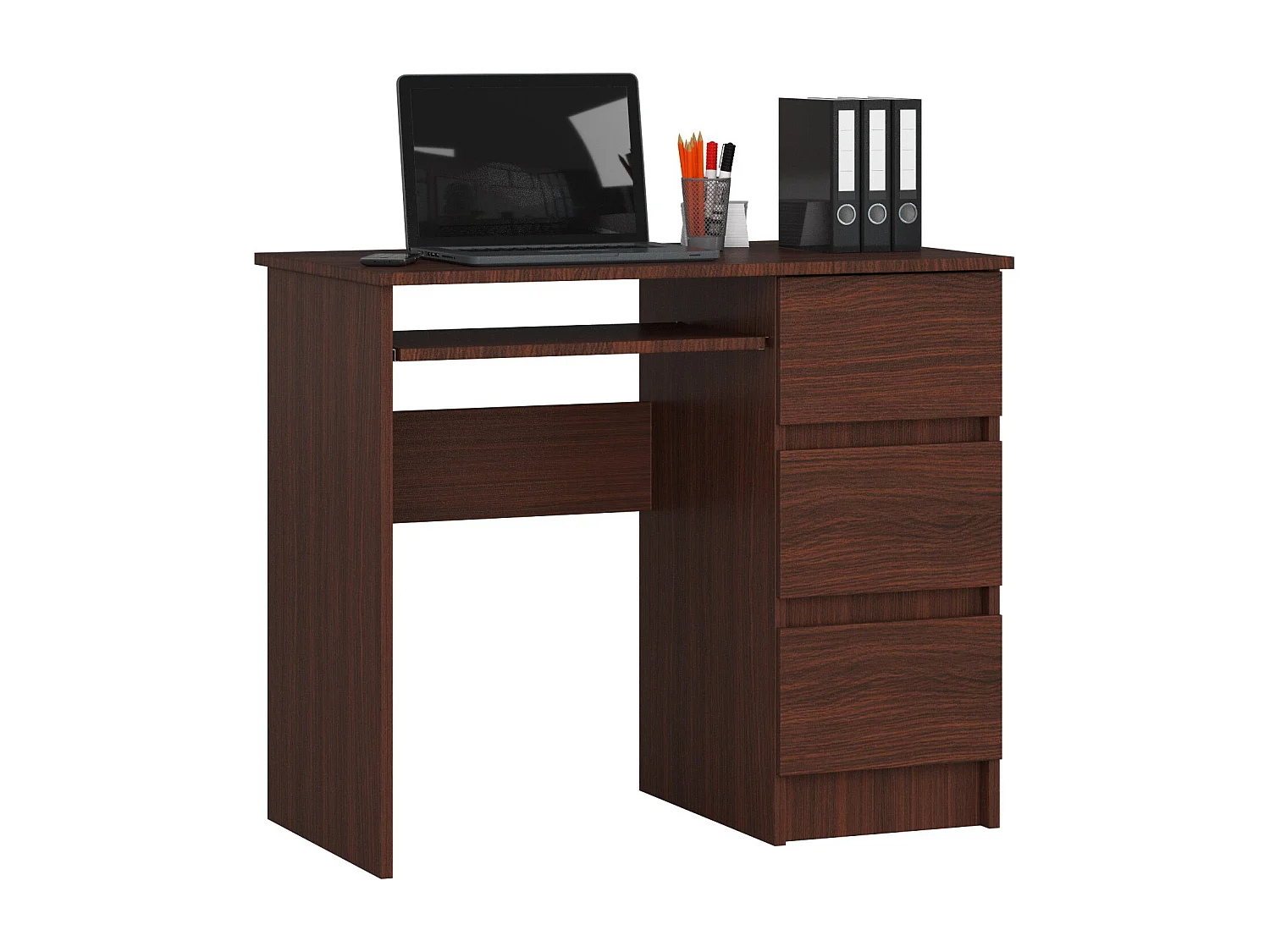 Bureau Rechts A-6 / Computerbureau / Computer Tafel / Bureautafel Rechts / Venge / 90 x 77 x 50 cm