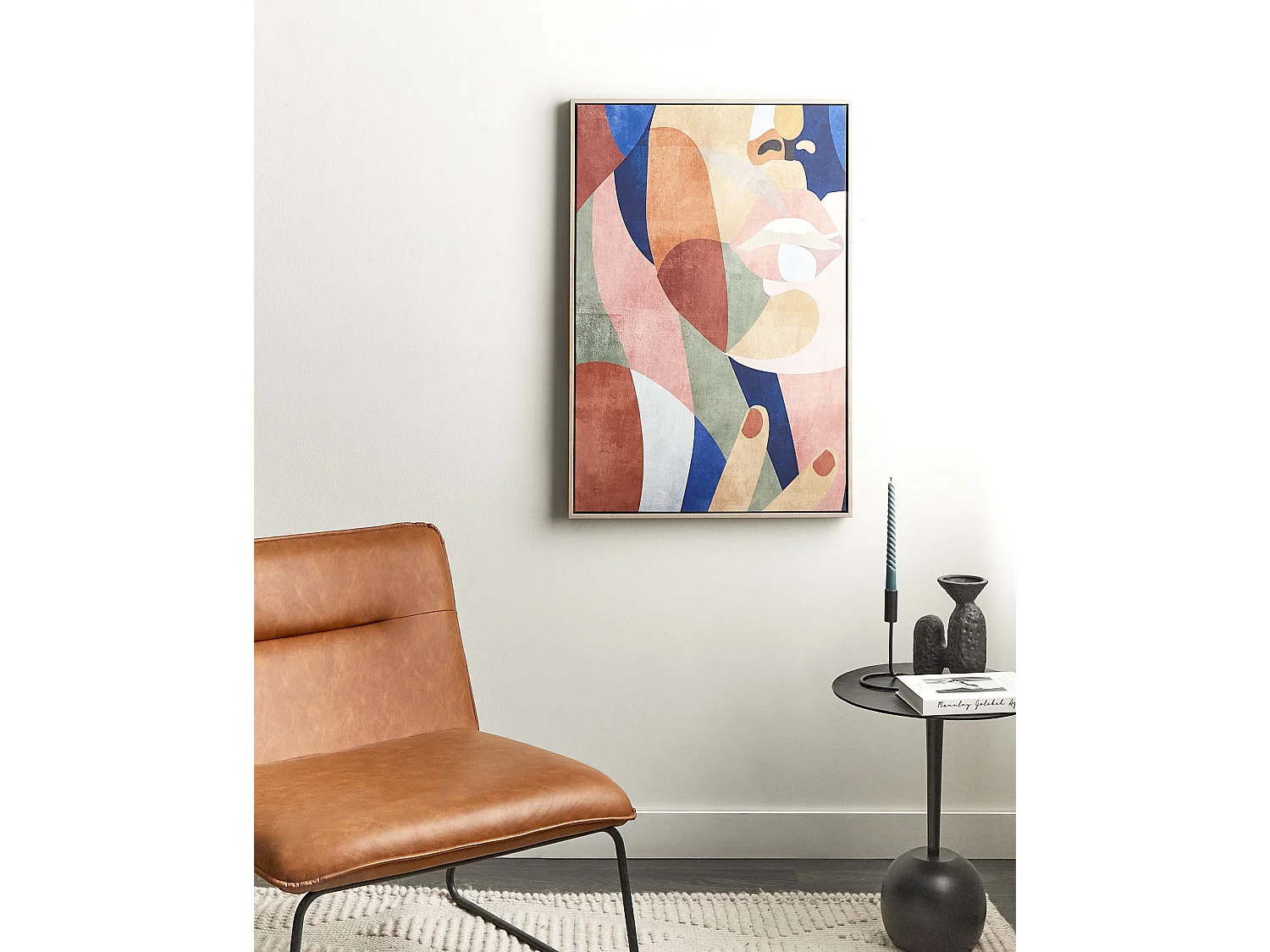 Canvas BITETTO Vrouwelijk motief 63 x 99 cm Multicolor