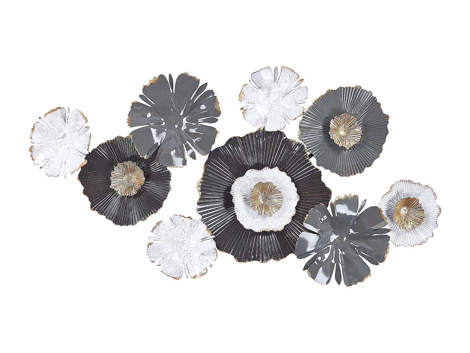 Wanddecoratie bloemen veelkleurig POTASSIUM
