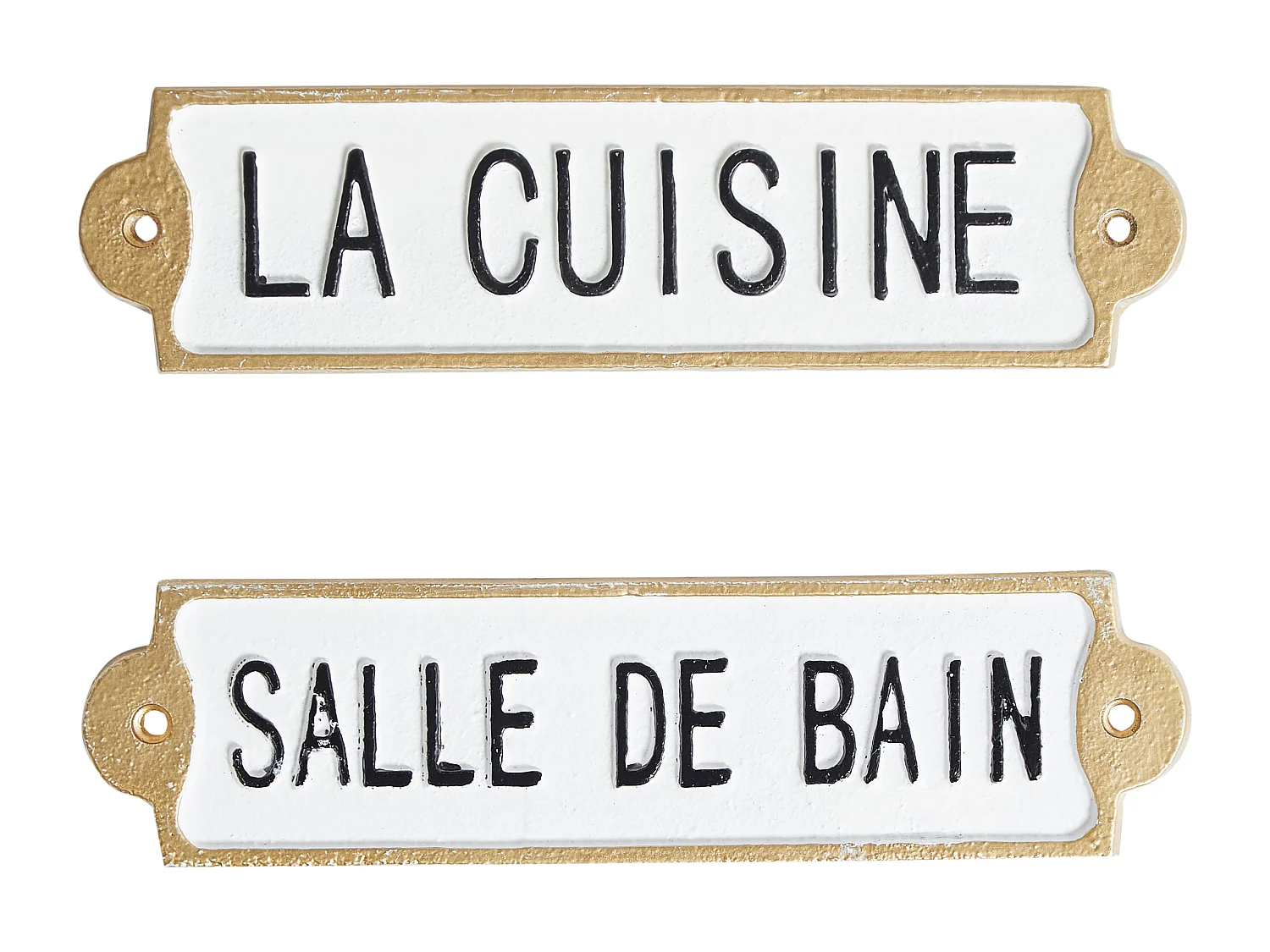 Wanddecoratie ISERE 6 cm Wit