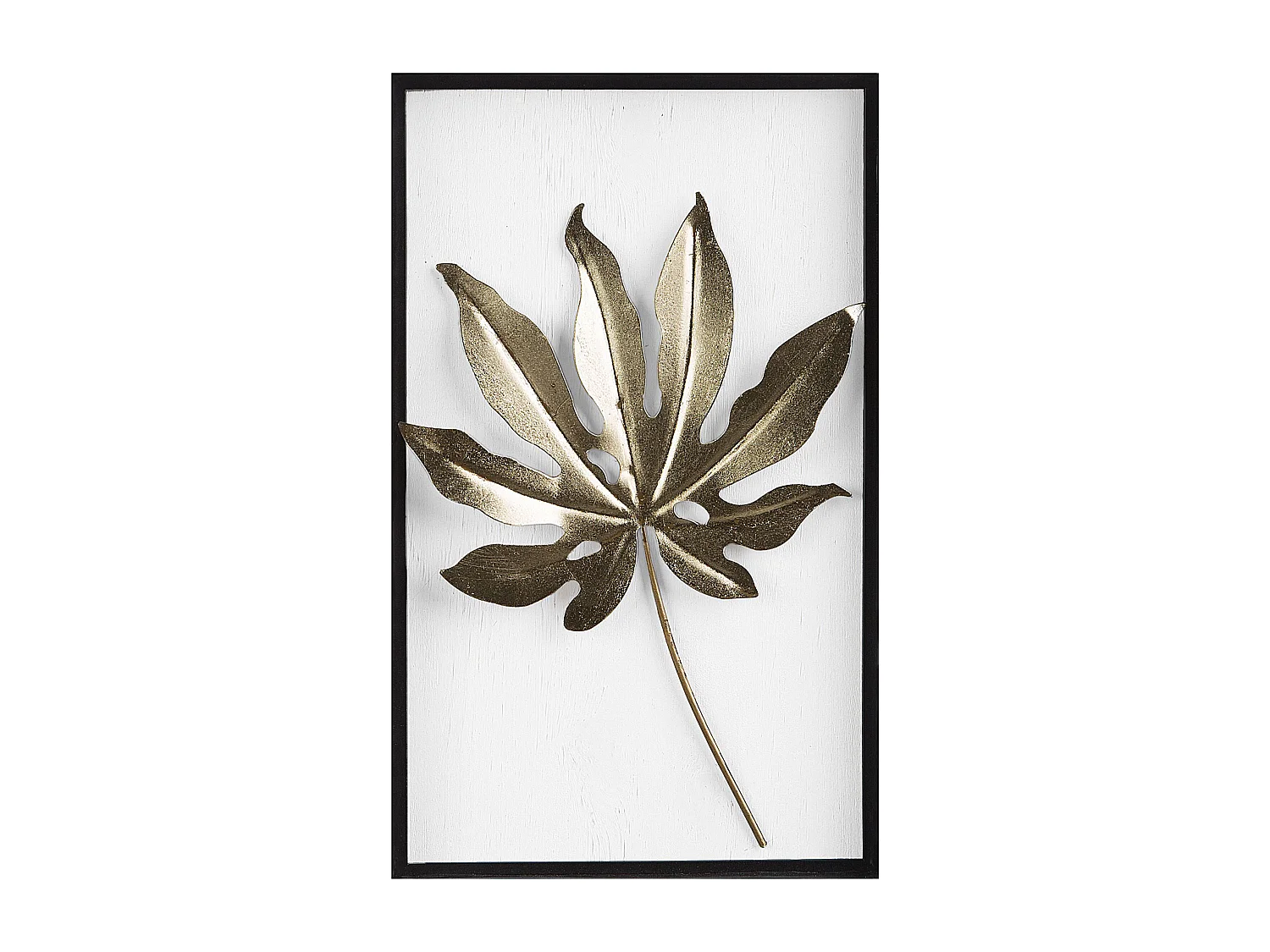 Wanddecoratie goud/zwart/wit CURIUM