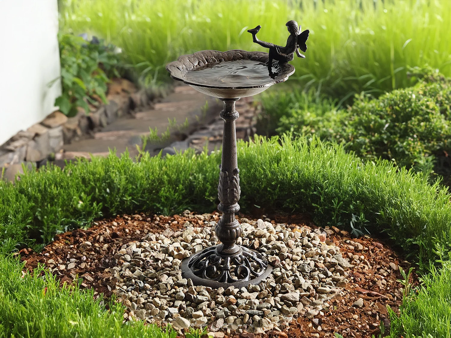 Vogelbadje bruin 53 cm LARK