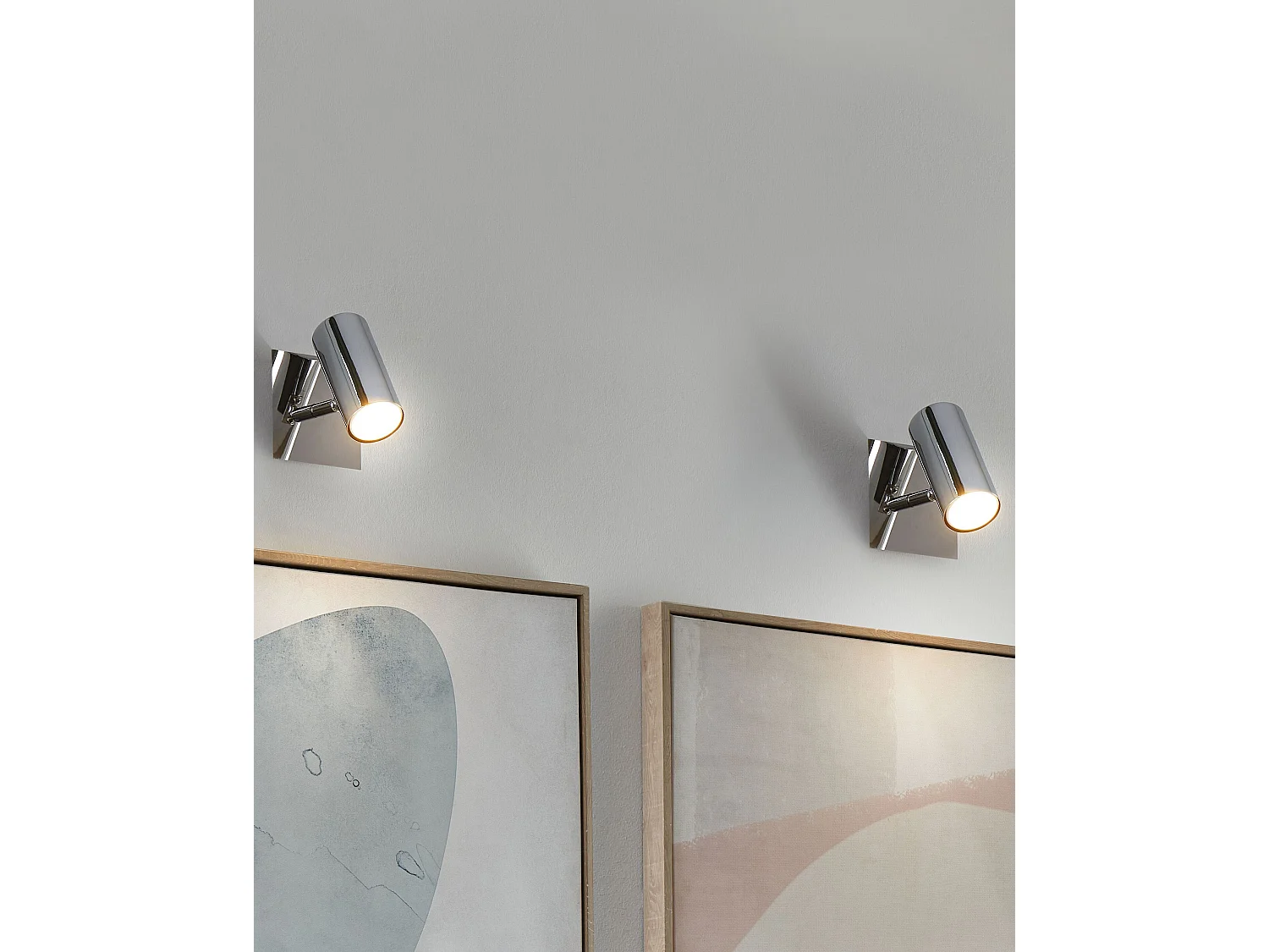 Set van 2 spotlampen ROSETTA Verstelbaar Metaal Zilver