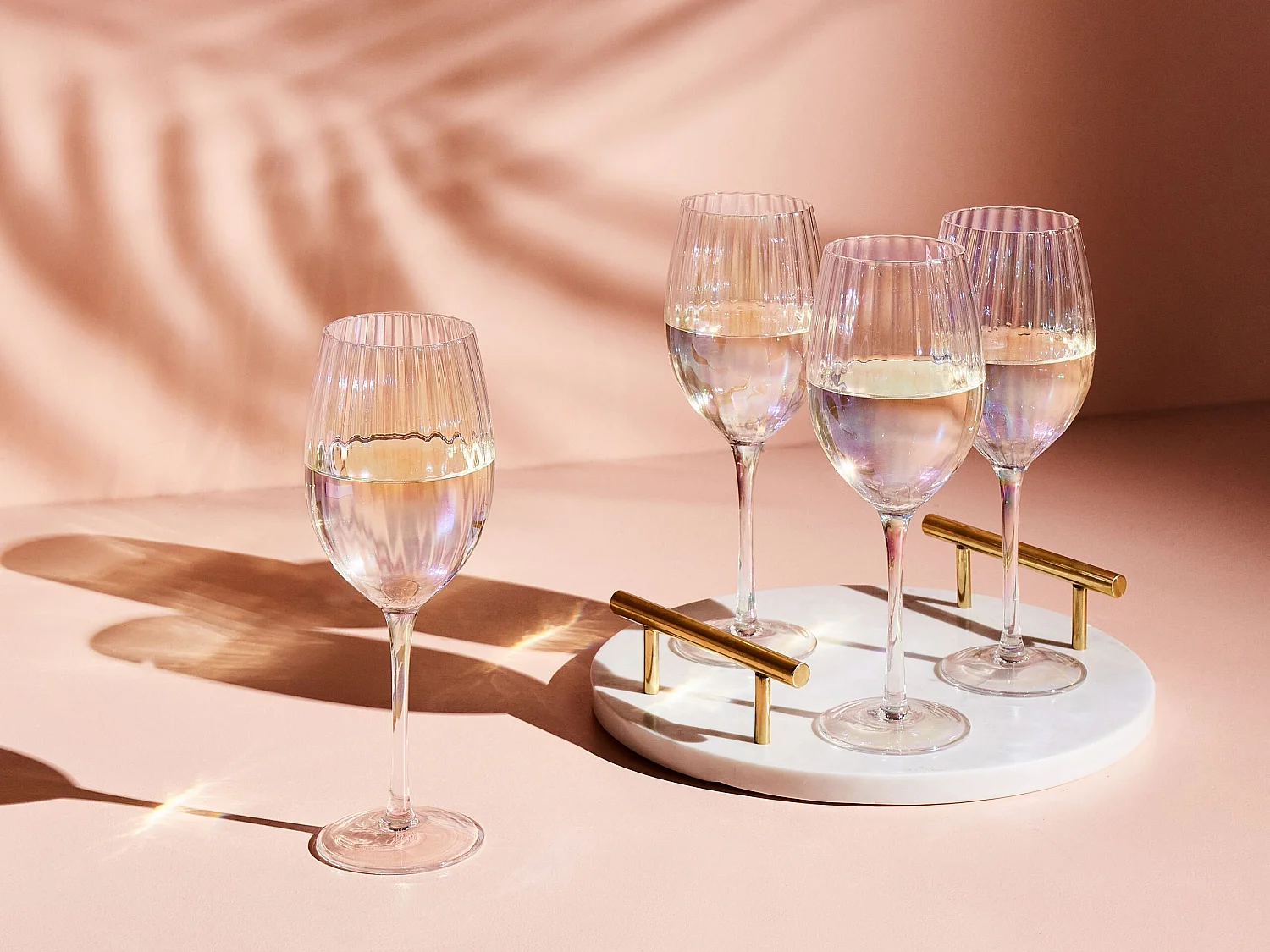 Set van 4 wijnglazen MORGANITE 530 ml Transparant