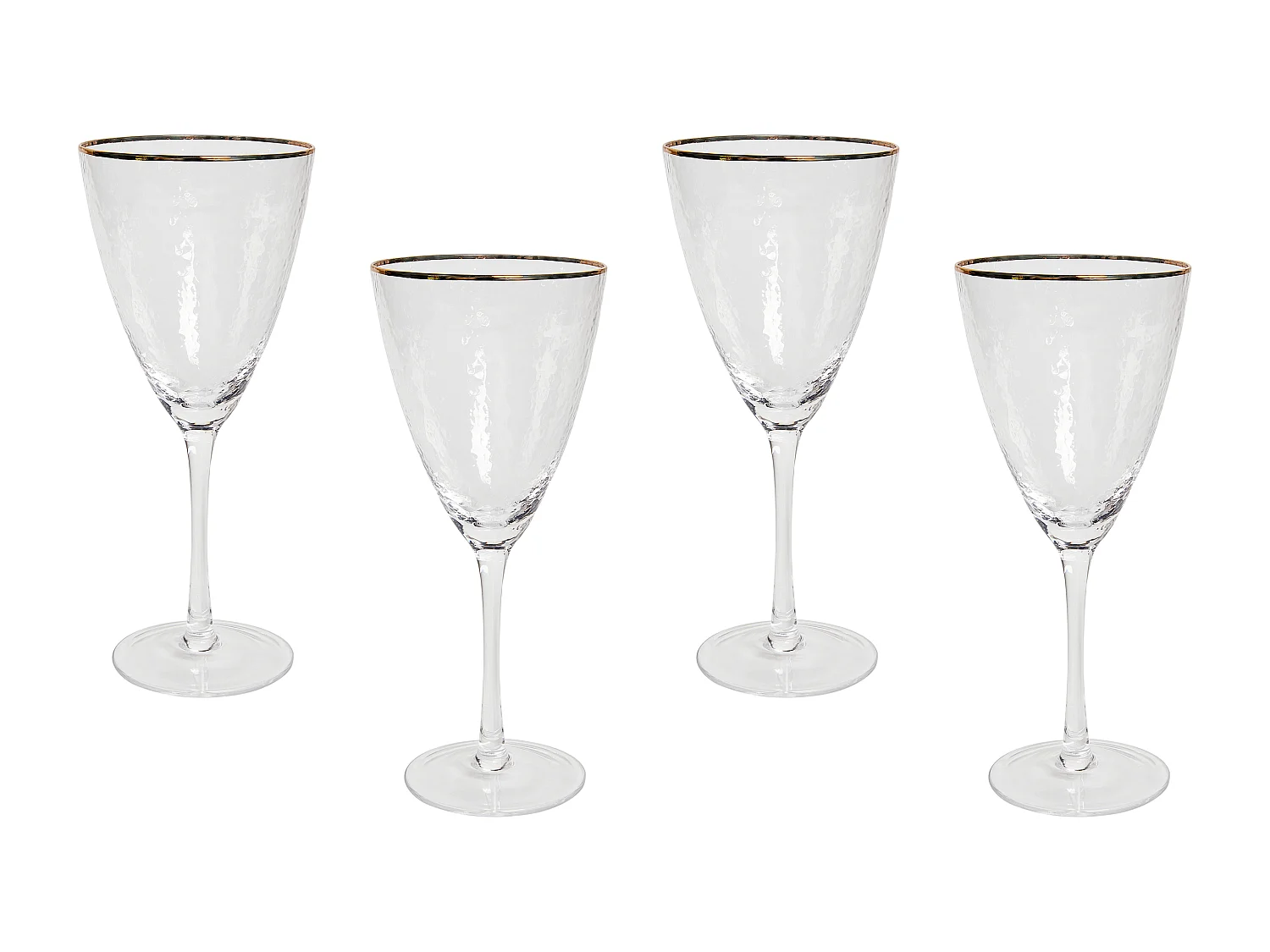 Set van 4 wijnglazen TOPAZ 380 ml Transparant