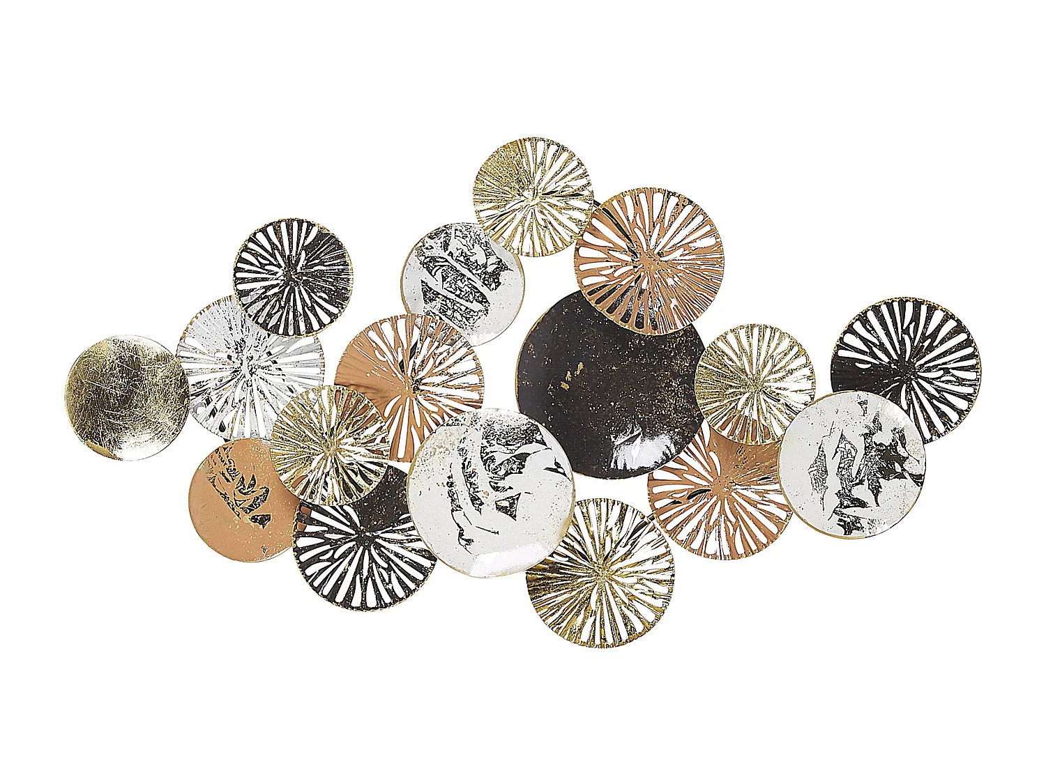 Wanddecoratie koper/goud OSMIUM