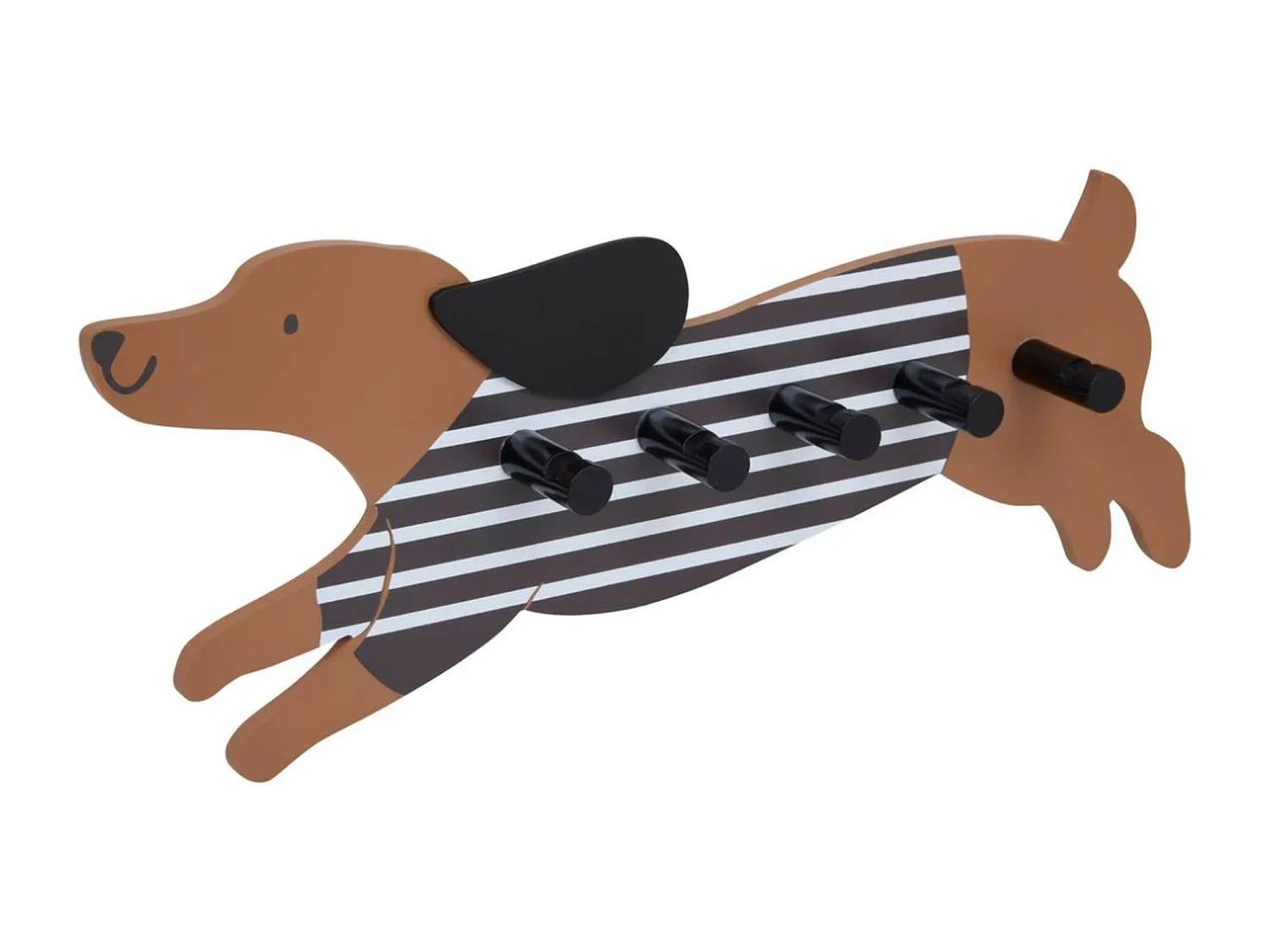Wandkapstok bruin 6x50x20cm