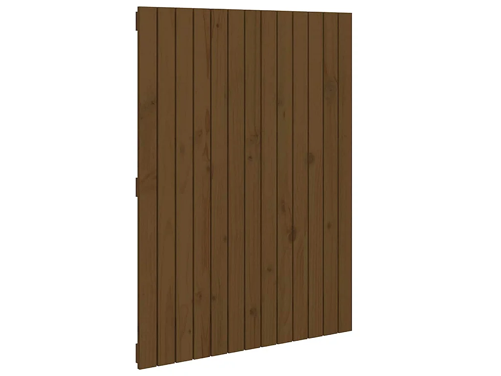Wandhoofdbord 82,5x3x110 cm massief grenenhout honingbruin