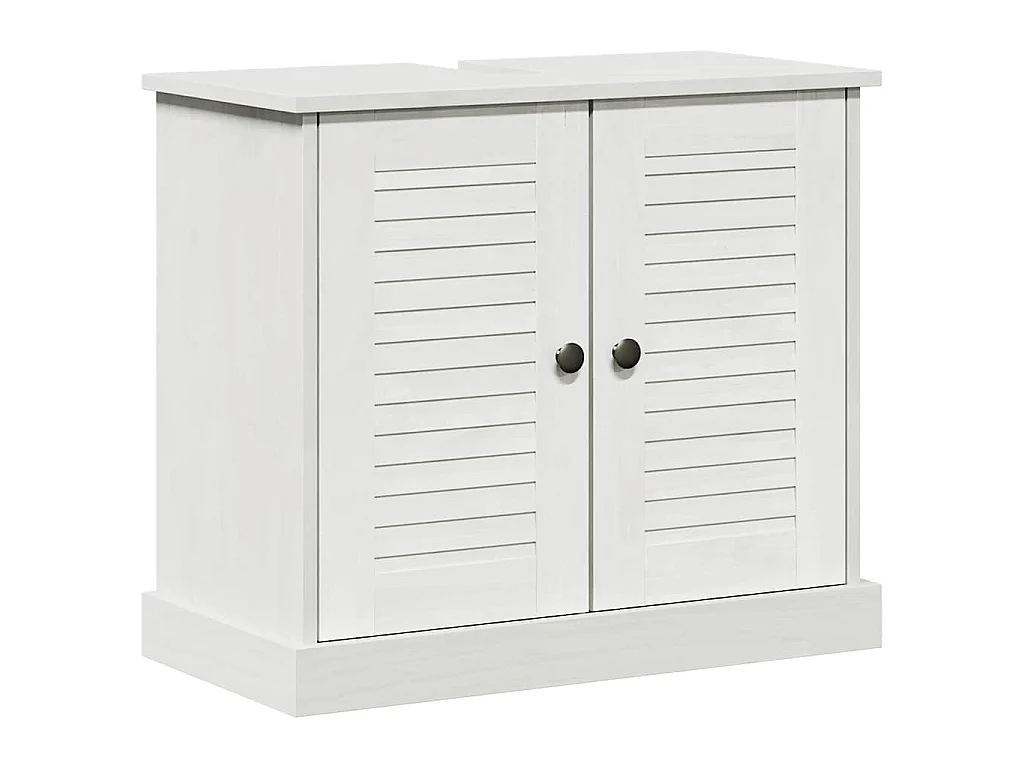 Wastafelkast met plank VIGO Wit en Antiek Wit 68 x 34 x 59 cm