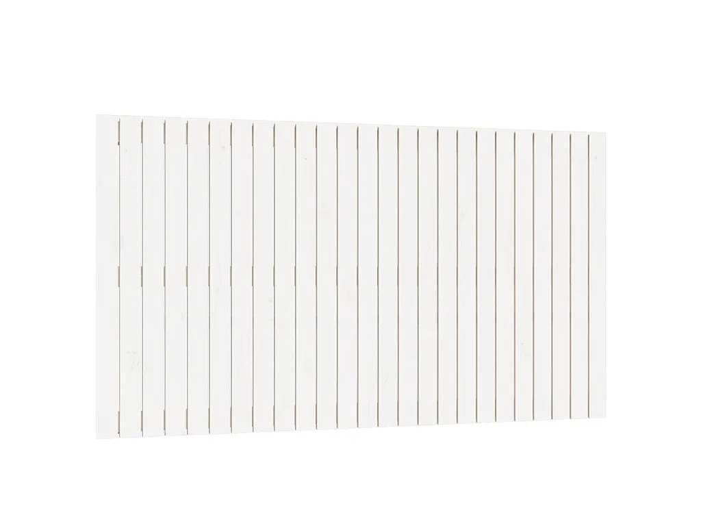 Wandhoofdbord 159,5x3x90 cm massief grenenhout wit