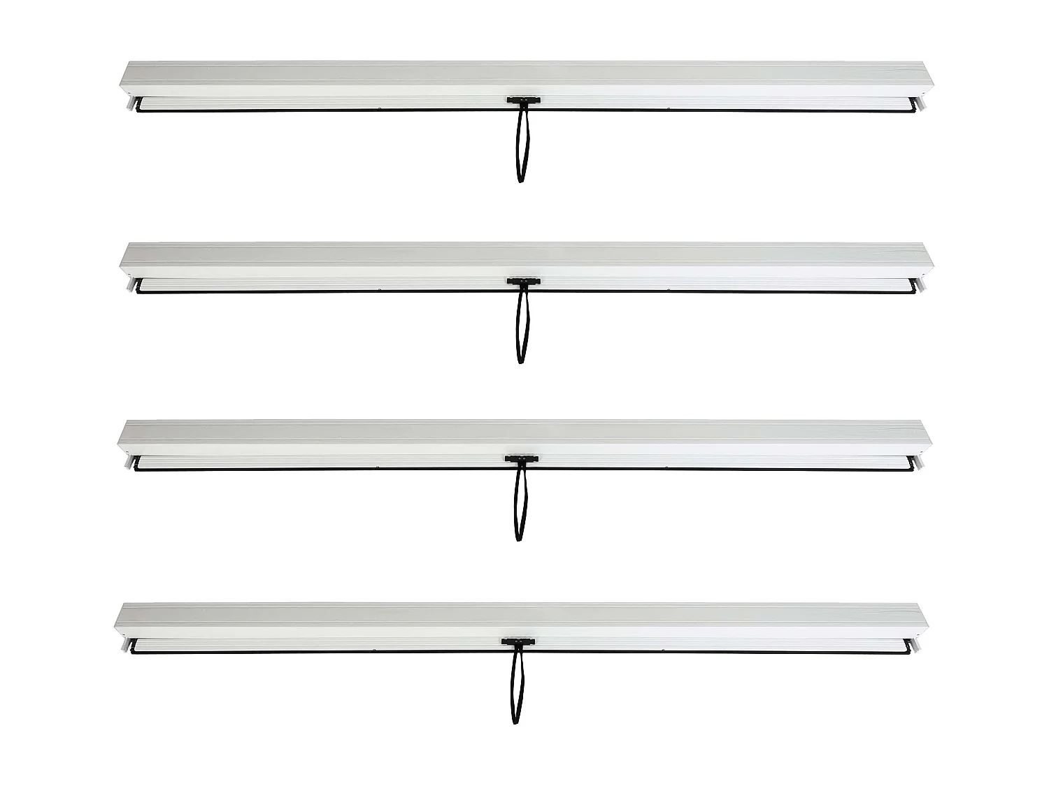 Zijwand voor pergola MCW-L46 (4 stuks),  wit