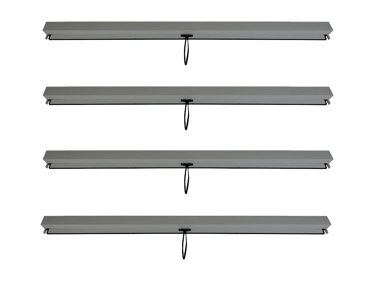 Zijwand voor pergola MCW-L46 (4 stuks),  antraciet