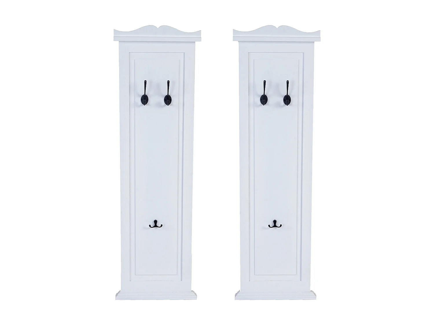 Wandgarderobe H33 (set van 2),  wit gelakt