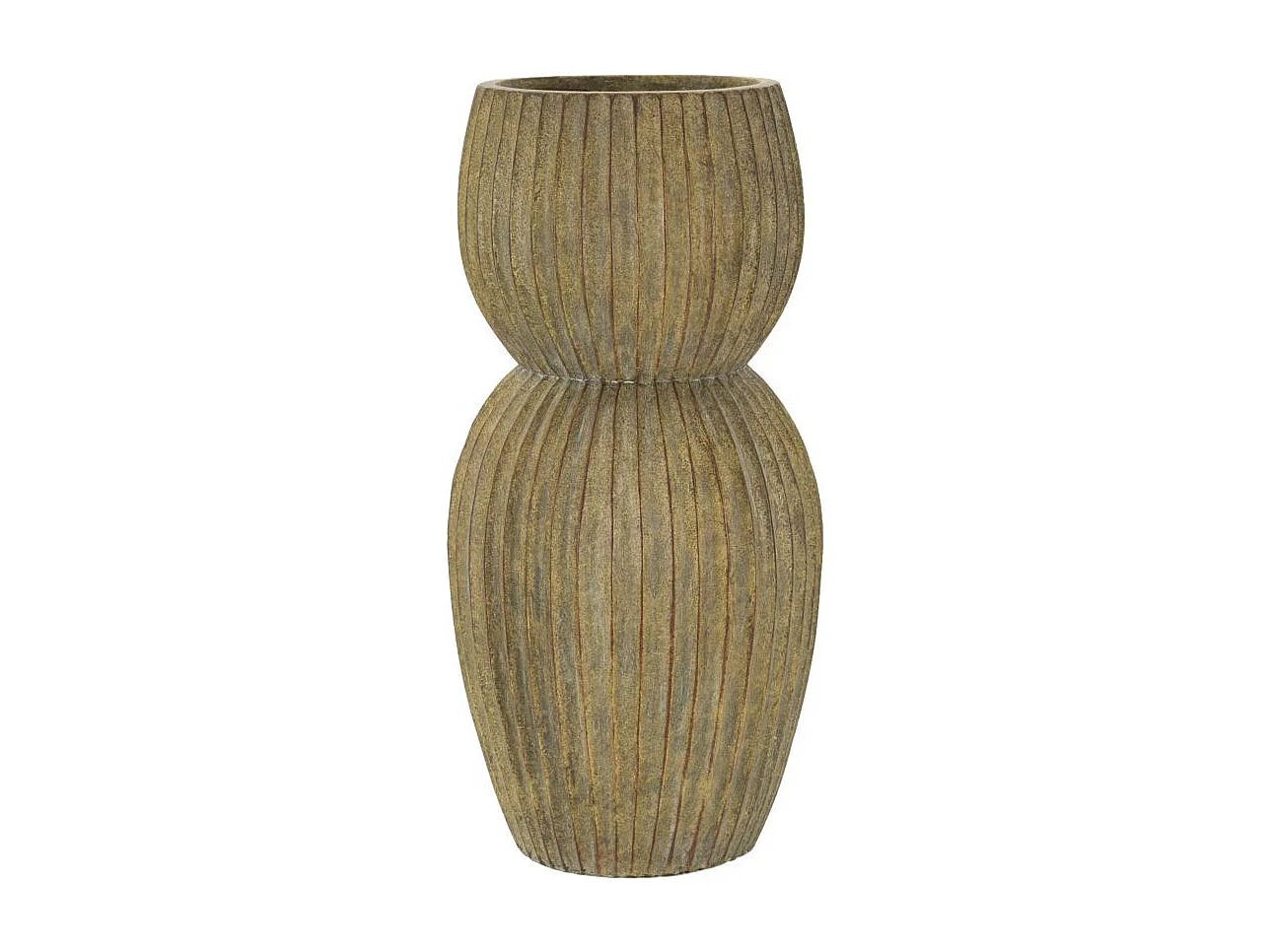 Vuilgroene magnesium vaas, ø 25×52,5 cm