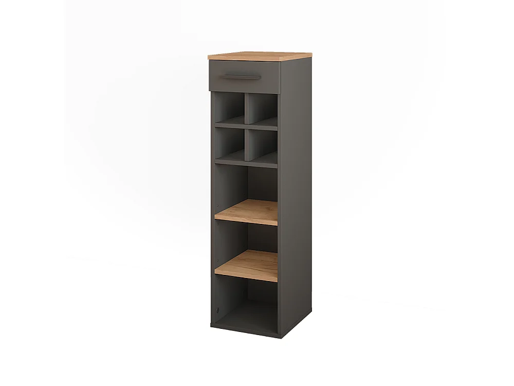 Wijnrek eik goud/antraciet 30×34.5×106 repose