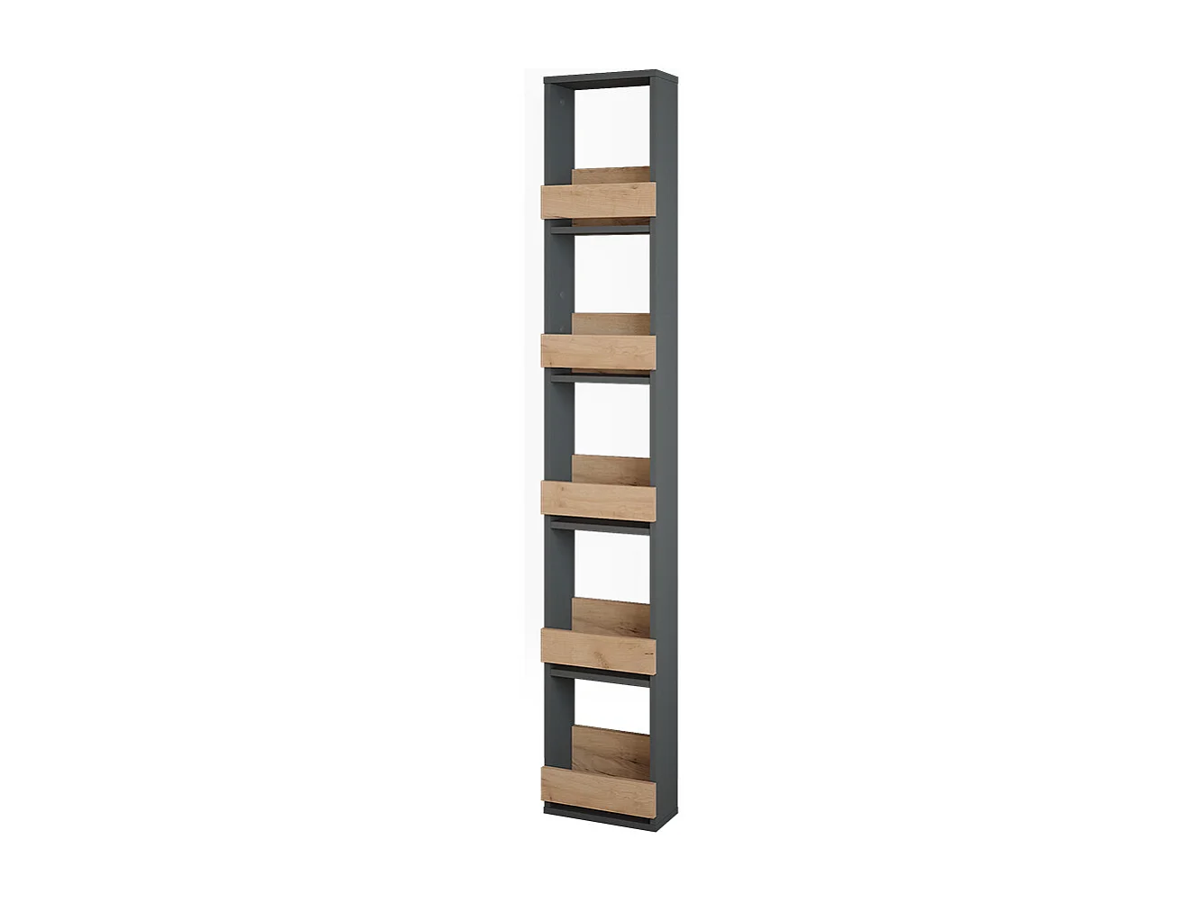Wijnglasrek eik goud/antraciet 30×15.1×180 repose