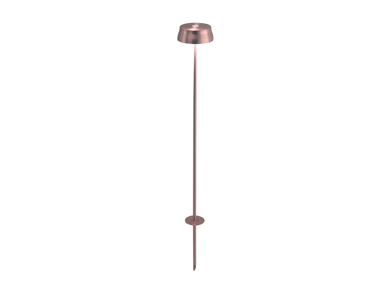 Zafferano SISTER LIGHT Wi-fi piquet Lampadaire intelligent Cuivre rechargeable et dimmable