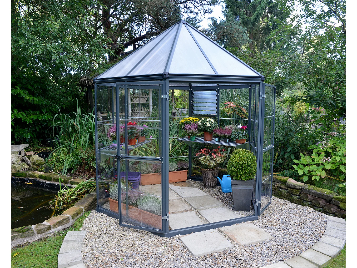 Canopia Oasis Hexagoon Polycarbonaat Tuinkas 247X213X267 cm