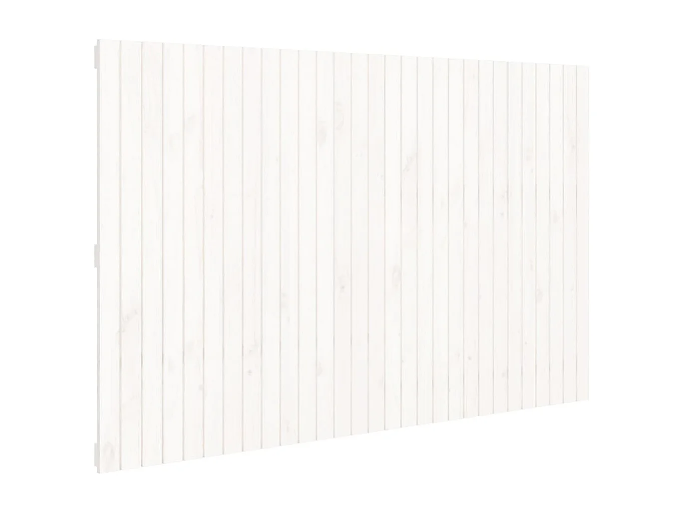 Wandhoofdbord 185x3x110 cm massief grenenhout wit