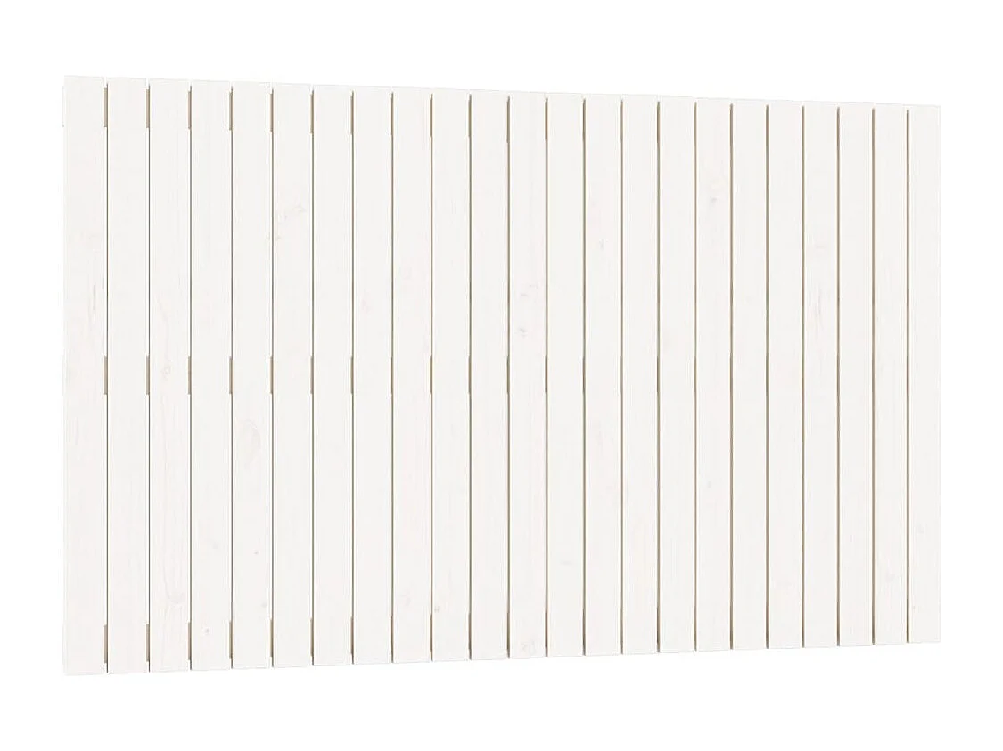 Wandhoofdbord 147x3x90 cm massief grenenhout wit