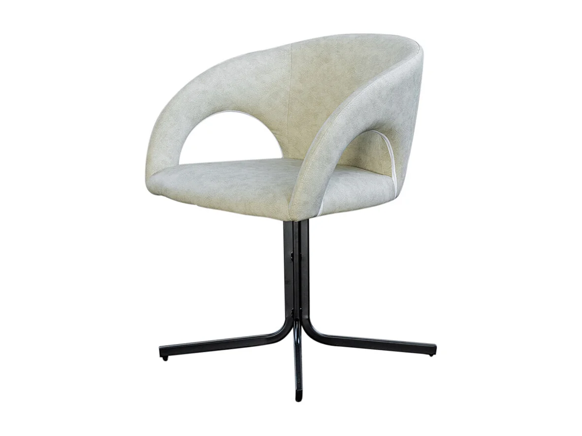 Leunstoel – Beige Imitatieleer – WICOS