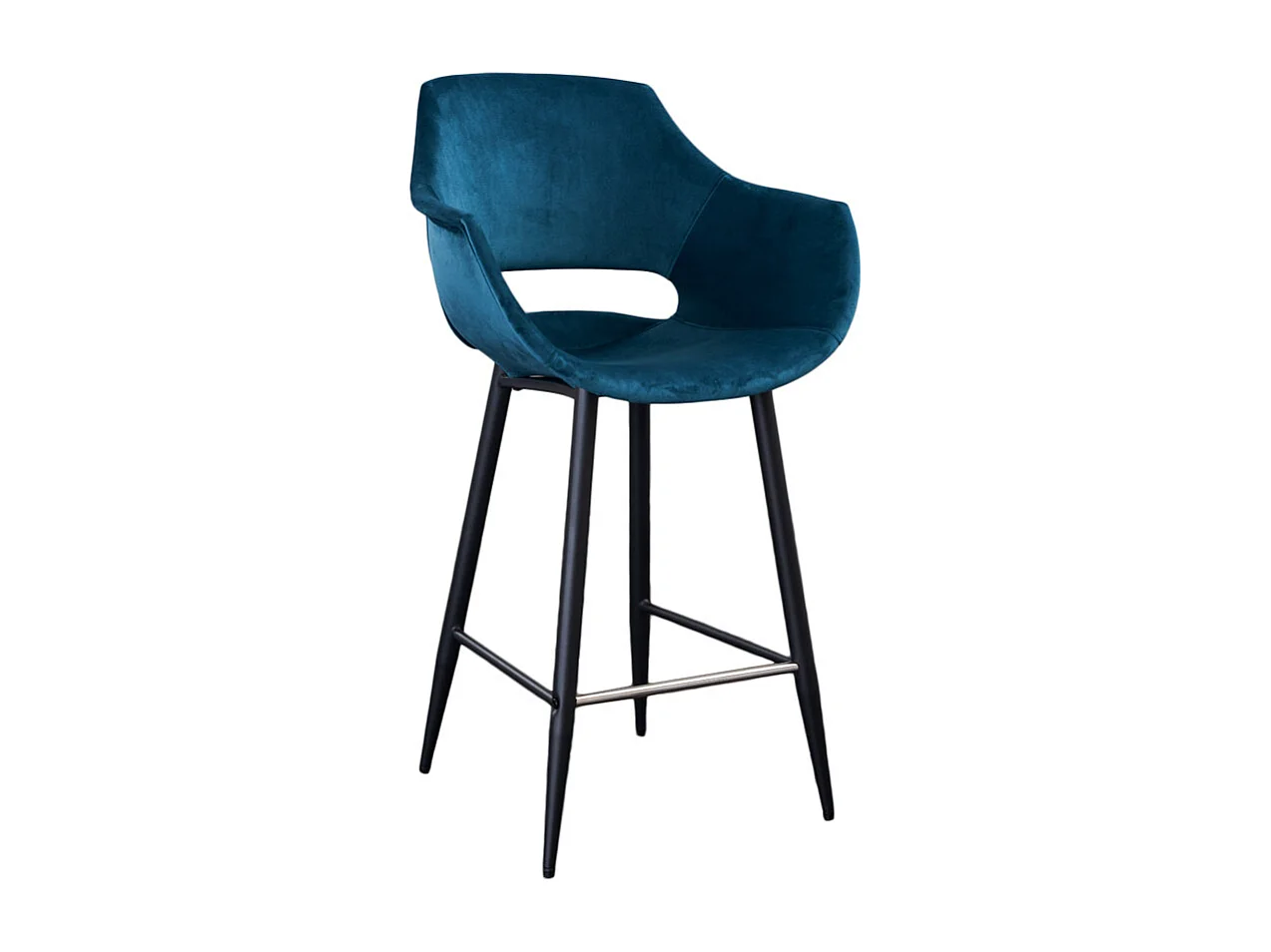 Barkruk – Blauw Fluweel – ZAJA