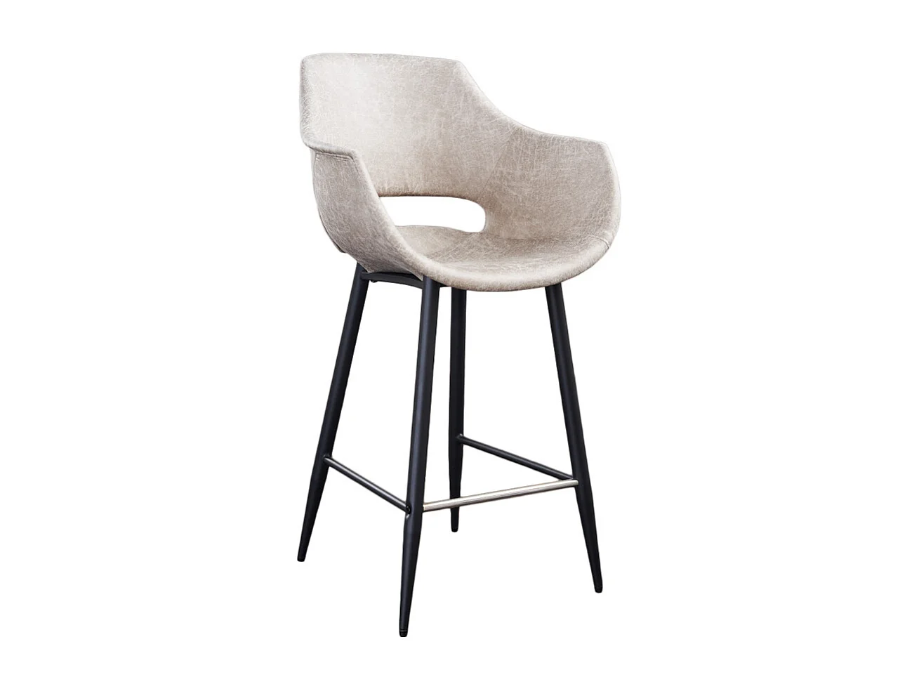 Barkruk – Wit Microvezel – ZAJA