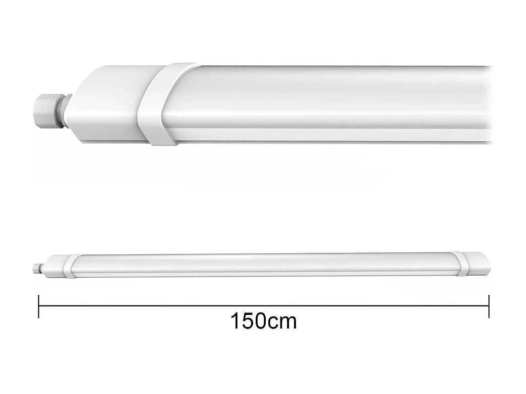 Plafonnier LED étanche 150cm 70W 7000 lm IP65 6000K