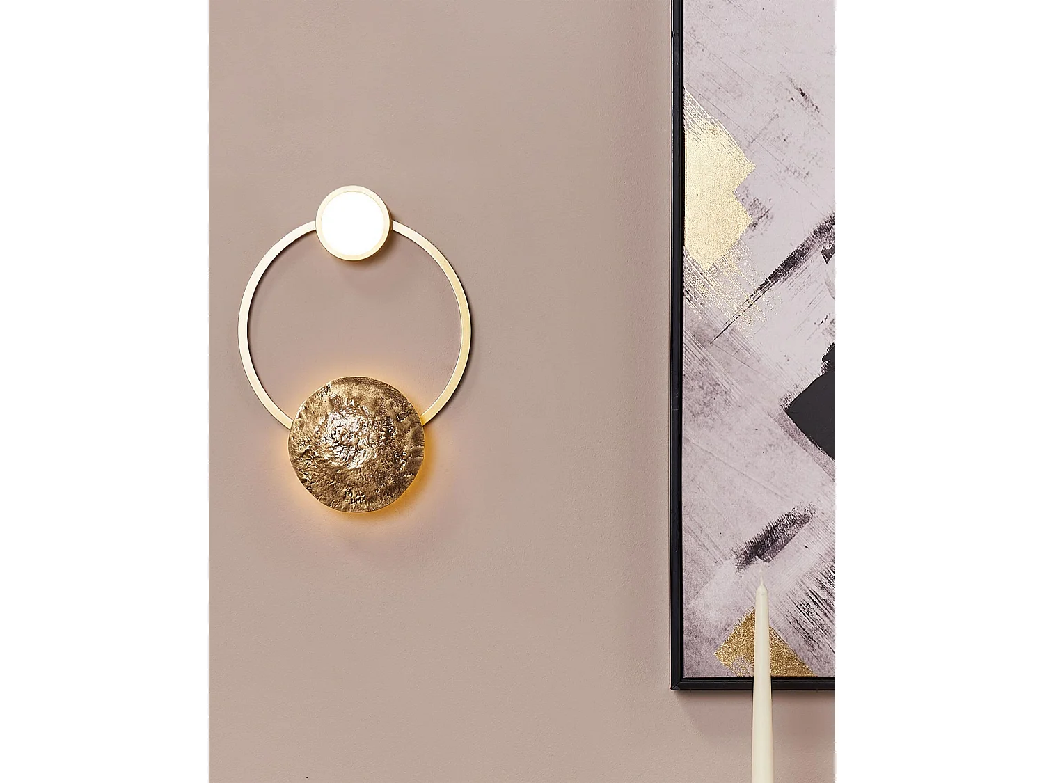 LED wandlamp PONUGA Metaal Goud